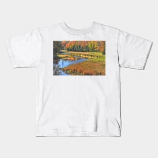 River in the Fall Kids T-Shirt